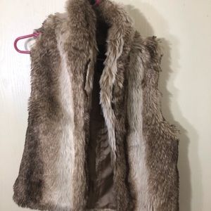 Faux fur vest